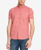 Kenneth Cole Reaction Men's Pineapple-print Short-sleeve Shirt