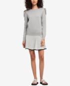 Dkny Tied Cold-shoulder Sweater, Created For Macy's