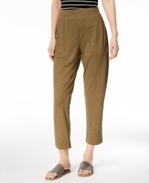 Eileen Fisher Hemp Organic Cotton Pull-on Ankle Pants, Created For Macy's