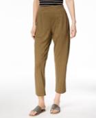 Eileen Fisher Hemp Organic Cotton Pull-on Ankle Pants, Created For Macy's