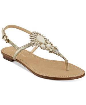 Ivanka Trump Faron Embellished Flat Sandals Women's Shoes