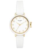 Kate Spade New York Women's Park Row White Silicone Strap Watch 34mm