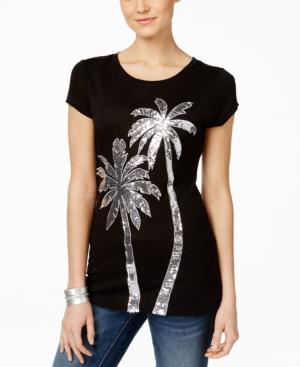 Inc International Concepts Sequined Palm Tree Top