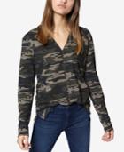 Sanctuary Camo-print V-neck T-shirt