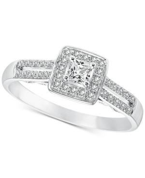 Diamond Princess Engagement Ring (1/4 Ct. T.w.) In 14k White Gold