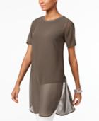 Alfani Side-slit Tunic Top, Only At Macy's
