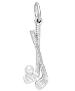 Rembrandt Charms Sterling Silver Golf Clubs Charm