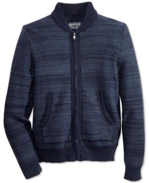 American Rag Men's Full-zip Mock-collar Sweater Bomber, Created For Macy's