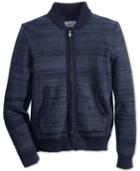 American Rag Men's Full-zip Mock-collar Sweater Bomber, Created For Macy's