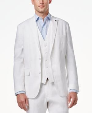 Inc International Concepts Men's Slim-fit Stretch Linen Blazer, Only At Macy's