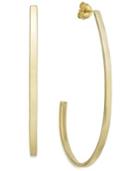 14k Gold Vermeil Earrings, J Hoop Earrings