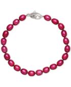 Honora Style Cherry Cultured Freshwater Pearl Bracelet In Sterling Silver (7-8mm)