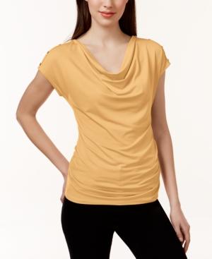 Jpr Draped Button-shoulder Top