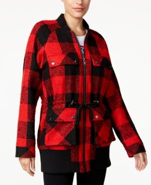 Guess Darian Plaid Bomber Jacket