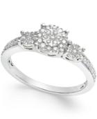 Diamond Promise Ring (1/4 Ct. T.w.) In Sterling Silver