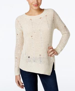 Calvin Klein Jeans Distressed Asymmetrical Sweater