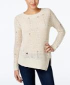 Calvin Klein Jeans Distressed Asymmetrical Sweater