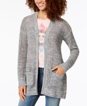 Oh! Mg Juniors' Open-stitch Pocket Cardigan