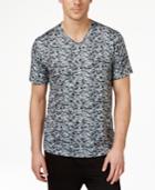 32 Degrees Men's V-neck Pattern T-shirt