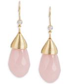 M. Haskell For Inc Gold-tone Pink Bead Drop Earrings, Only At Macy's