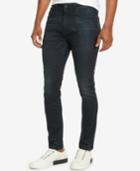 Kenneth Cole New York Men's Skinny-fit Whiskered Denim Jeans