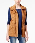 American Rag Faux-suede Utility Vest, Created For Macy's