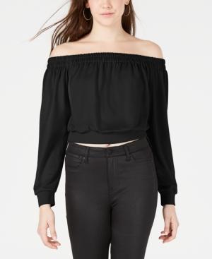 Material Girl Juniors' Off-the-shoulder Sweatshirt, Created For Macy's