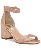 I.n.c. Hadwin Scallop Block-heel Sandals, Created For Macy's Women's Shoes