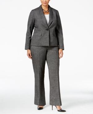 Le Suit Plus Size One-button Pantsuit