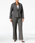 Le Suit Plus Size One-button Pantsuit