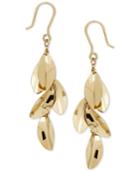 Shaky Leaf Drop Earrings In 14k Gold