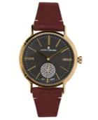 Lucky Brand Womens Ventana Berry Leather Watch 34 Mm