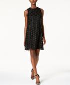 Nine West Sequined Flower Shift Dress