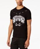 Guess Men's Star Embroidered-leopard T-shirt