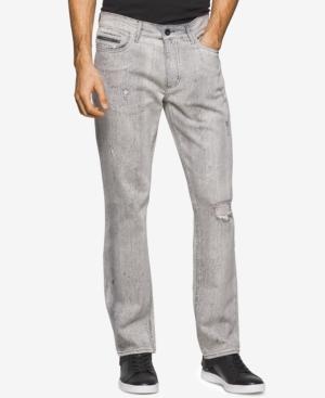 Calvin Klein Jeans Men's Slim-fit Gray Cloud Wash Jeans