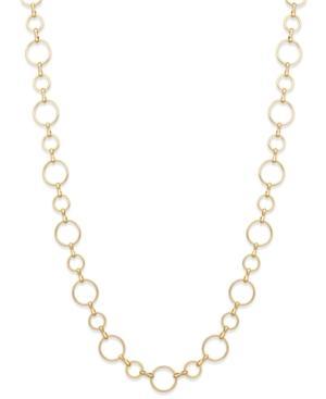 Charter Club Gold-tone Geometric Link Long Chain Necklace