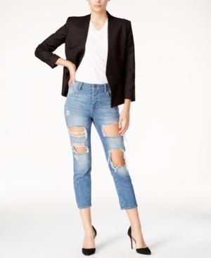 Dl 1961 Goldie Ripped Shredded Wash Boyfriend Jeans