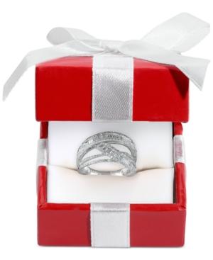 Classique By Effy Diamond Crossover Ring In 14k White Gold (1 Ct. T.w.)
