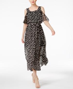 Cr By Cynthia Rowley Cold-shoulder Midi Dress, Only At Macy's