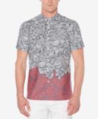 Perry Ellis Men's Luau Flower Print Shirt