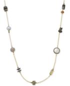 Paul & Pitu Naturally Gold-tone Beaded Rope Necklace