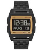 Nixon Men's Digital Base Black Stainless Steel Bracelet Watch 38mm