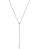 Kate Spade New York Gold-tone Imitation Pearl Lariat Necklace