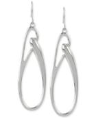 Kenneth Cole Silver-tone Oval Link Drop Earrings