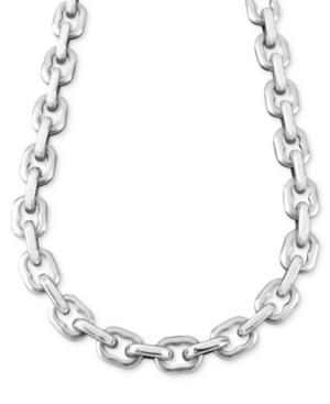 "men's Stainless Steel Necklace, 24"" Anchor Link"