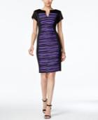 Connected Striped Colorbocked Sheath Dress