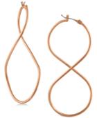 Rachel Rachel Roy Rose Gold-tone Twist Drop Earrings