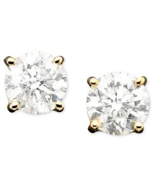 Diamond Stud Earrings In 14k Gold (1/3 Ct. T.w.)