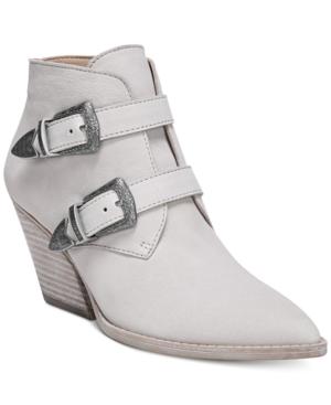 Franco Sarto Granton Block-heel Pointed-toe Ankle Booties Women's Shoes