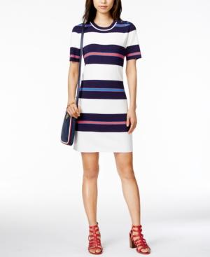 Tommy Hilfiger Striped Sweater Dress, Only At Macy's